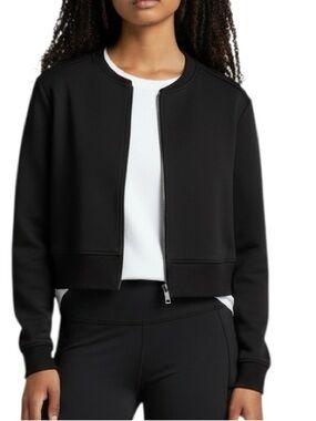 Dorothee Schumacher cropped black stretch jacket size M excellent condition